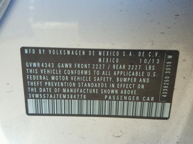 3VW5S7AJ7EM384778