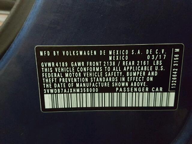 3VWDB7AJXHM358000