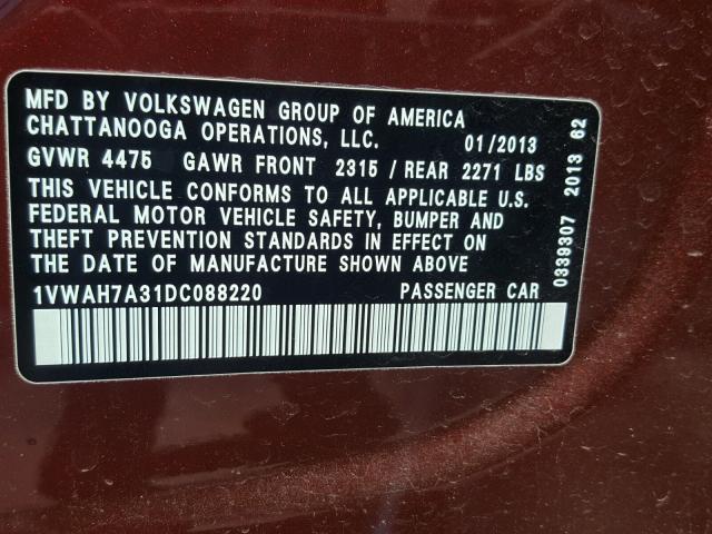 1VWAH7A31DC088220