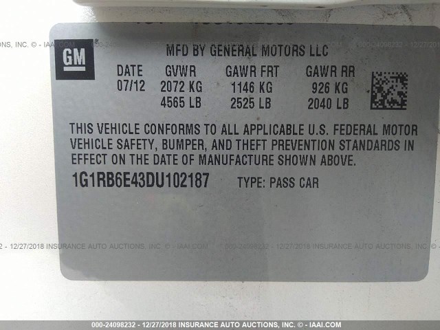 1G1RB6E43DU102187