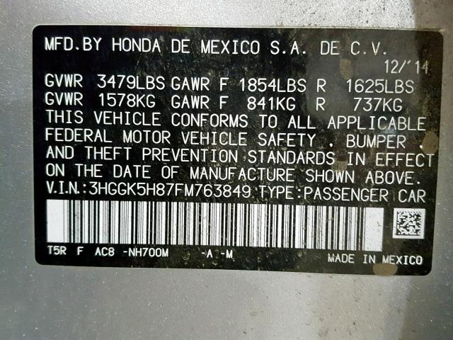 3HGGK5H87FM763849