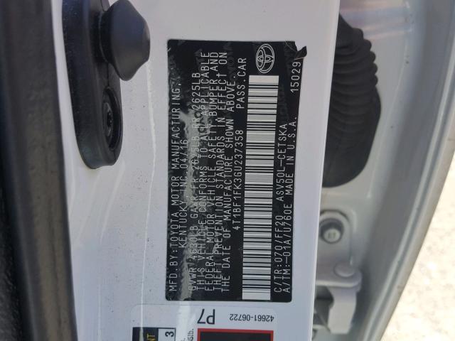 4T1BF1FK3GU237358