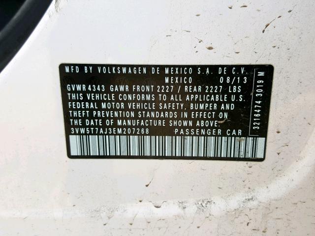 3VW5T7AJ3EM207268