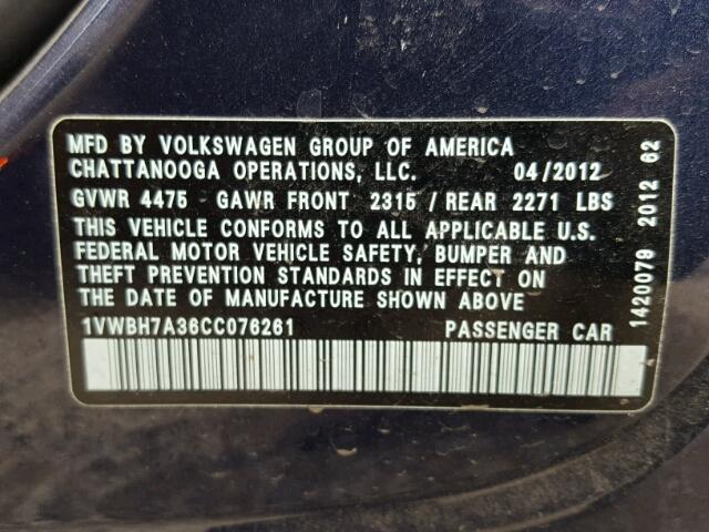 1VWBH7A36CC076261