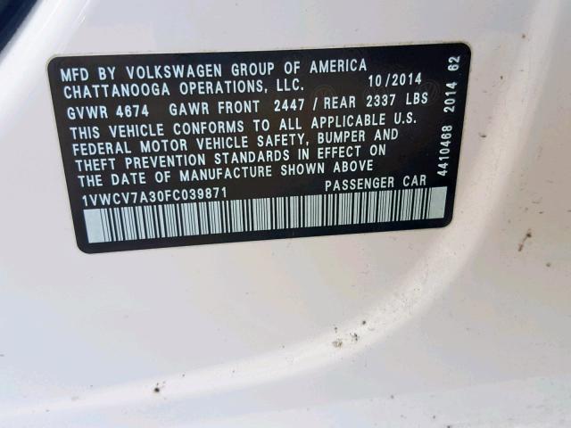 1VWCV7A30FC039871