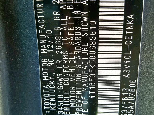 4T1BF3EK5BU685610