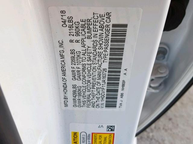 1HGCV1F11JA163726