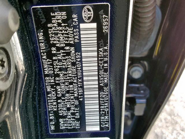 4T1BF1FK1HU407492