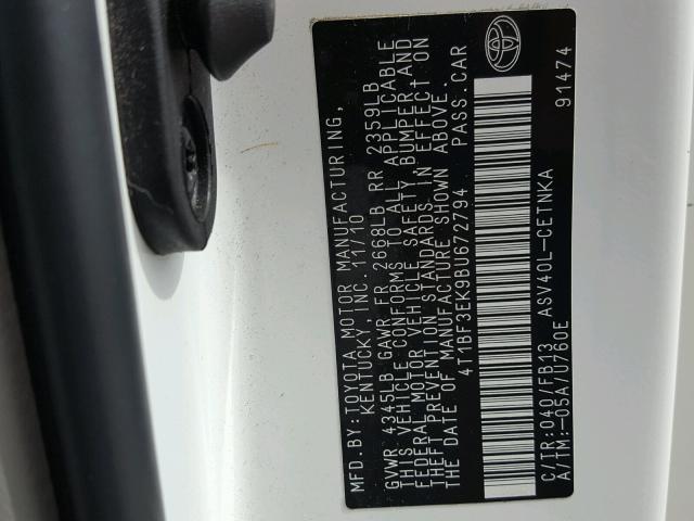 4T1BF3EK9BU672794