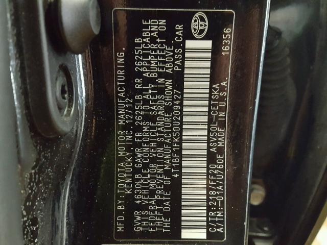 4T1BF1FK5DU209427