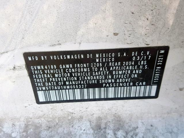 3VW5T7AU1HM055327