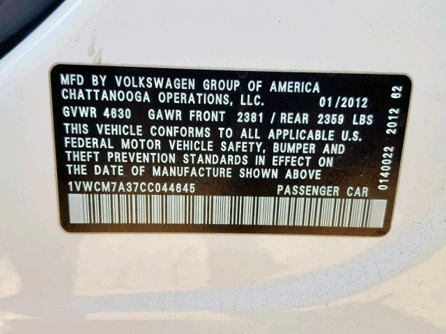 1VWCM7A37CC044645