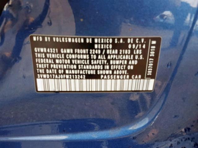 3VWD17AJ0FM213242