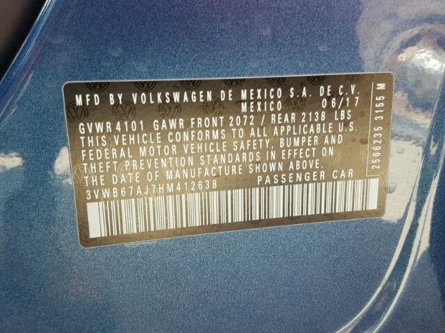 3VWB67AJ7HM412638