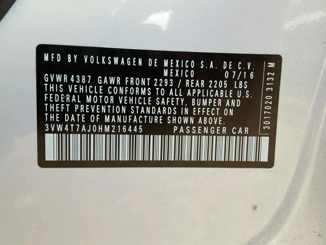 3VW4T7AJ0HM216445