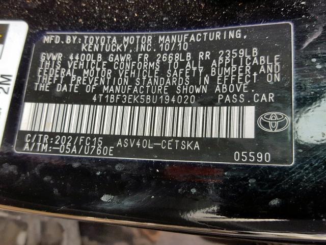 4T1BF3EK5BU194020