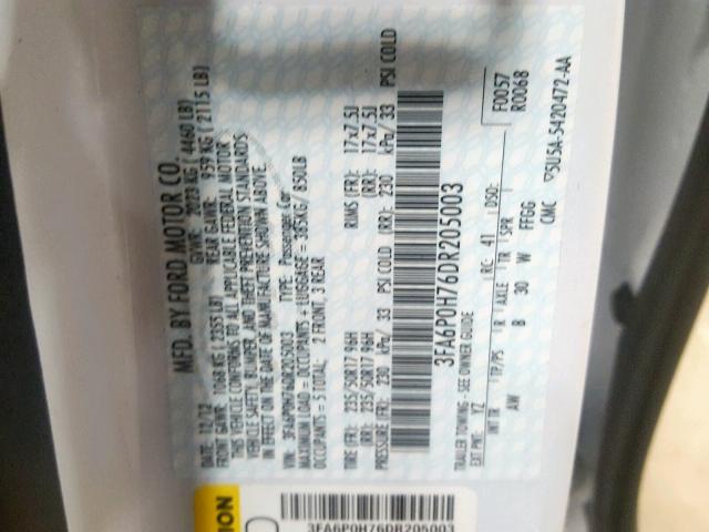 3FA6P0H76DR205003