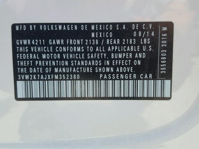 3VW2K7AJXFM352380