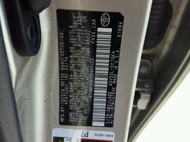4T1BF1FK7EU800456