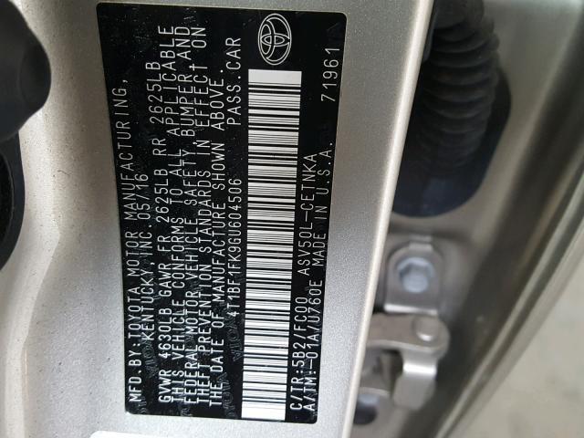 4T1BF1FK9GU604506