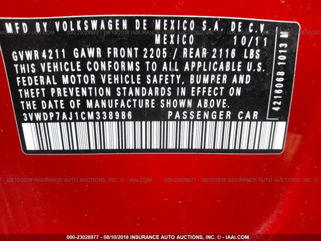 3VWDP7AJ1CM338986