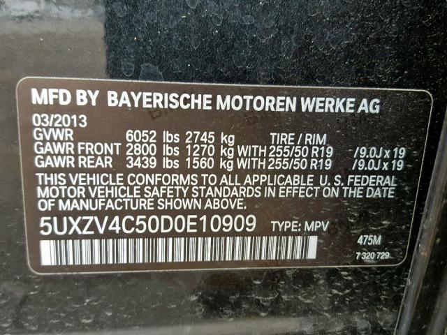 5UXZV4C50D0E10909