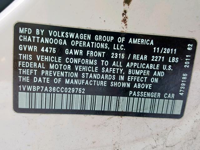 1VWBP7A36CC029752