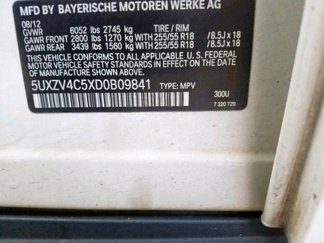 5UXZV4C5XD0B09841