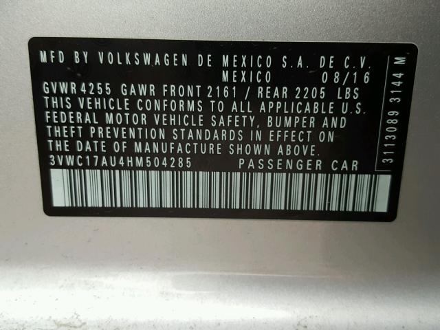 3VWC17AU4HM504285