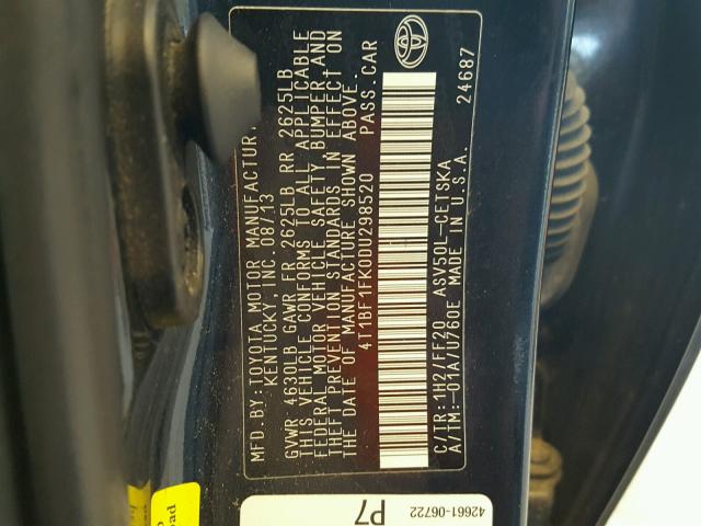 4T1BF1FK0DU298520