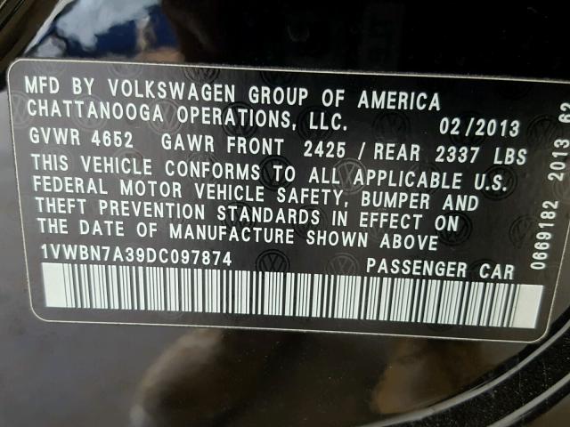 1VWBN7A39DC097874