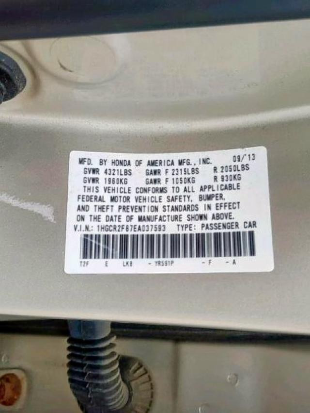 1HGCR2F87EA037593