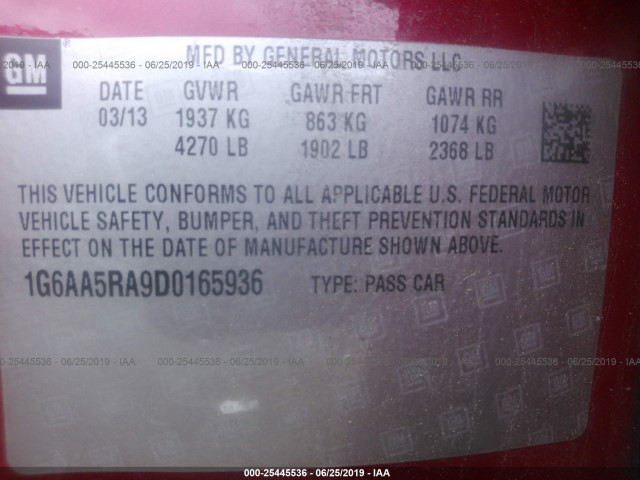 1G6AA5RA9D0165936