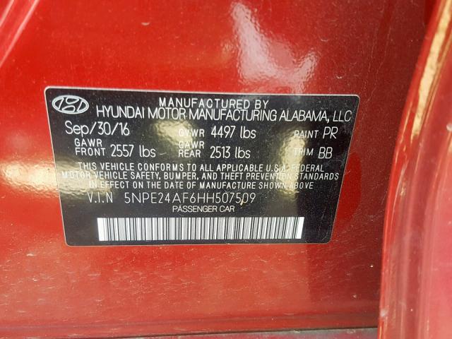5NPE24AF6HH507509