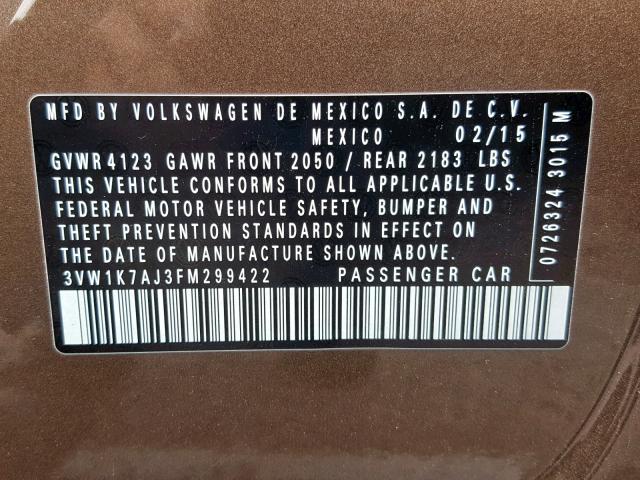 3VW1K7AJ3FM299422