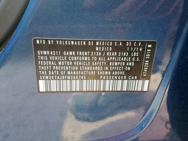 3VW2K7AJ8FM260765