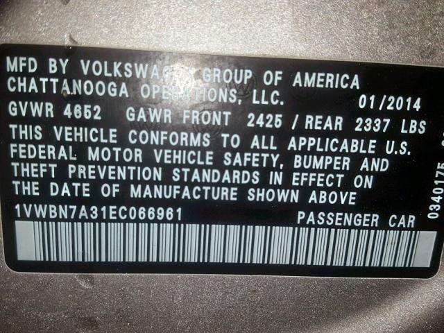 1VWBN7A31EC066961