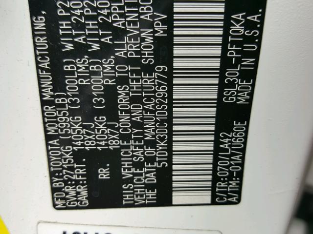 5TDYK3DC1DS296779