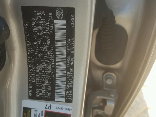 4T1BF1FK6EU760550