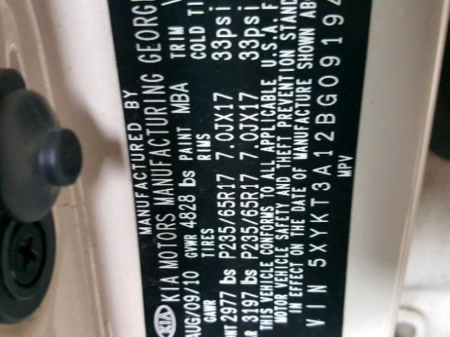 5XYKT3A12BG091942