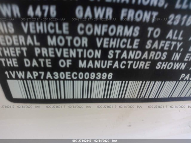 1VWAP7A30EC009396