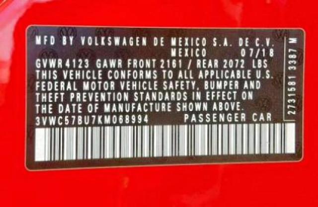 3VWC57BU7KM068994