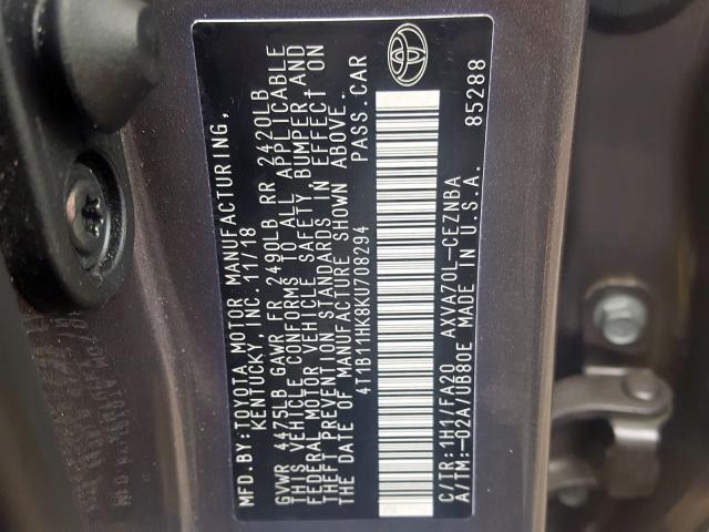 4T1B11HK8KU708294