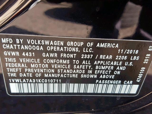 1VWLA7A31KC010711