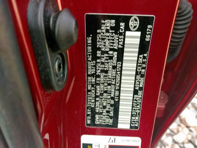 4T1BF1FK2GU541703