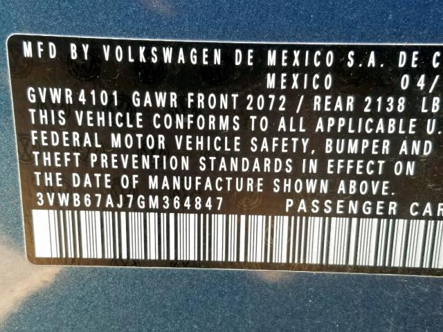 3VWB67AJ7GM364847