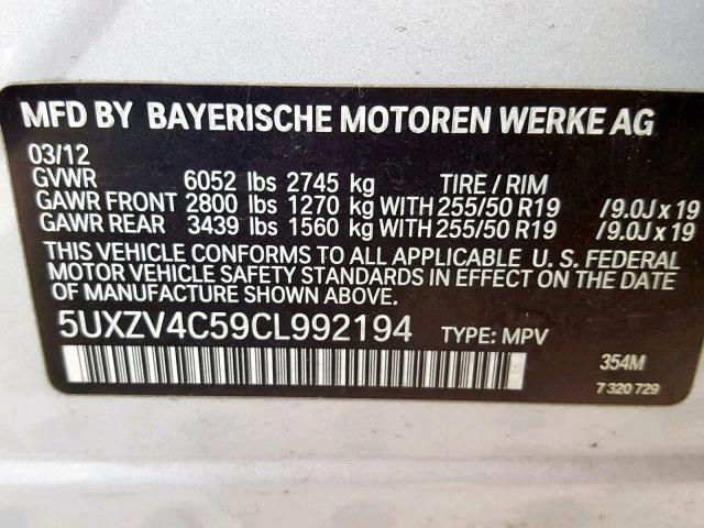 5UXZV4C59CL992194