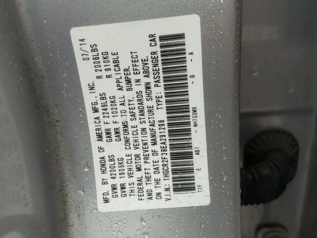 1HGCR2F38EA291298