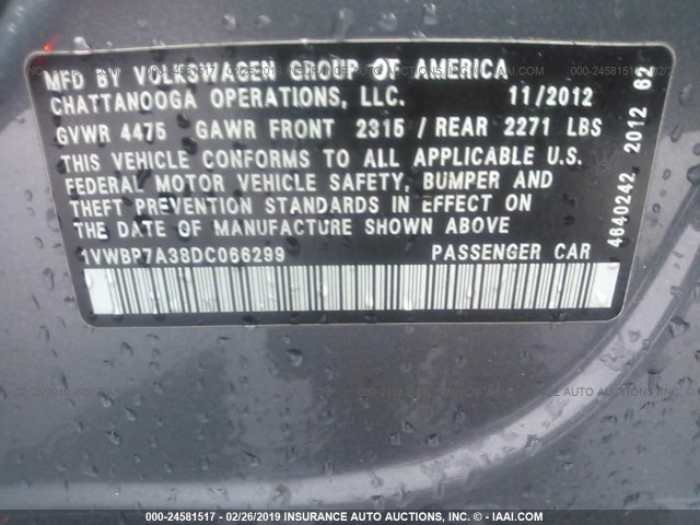 1VWBP7A38DC066299 