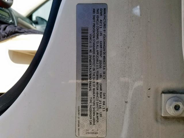 3VWDX7AJ7BM376625